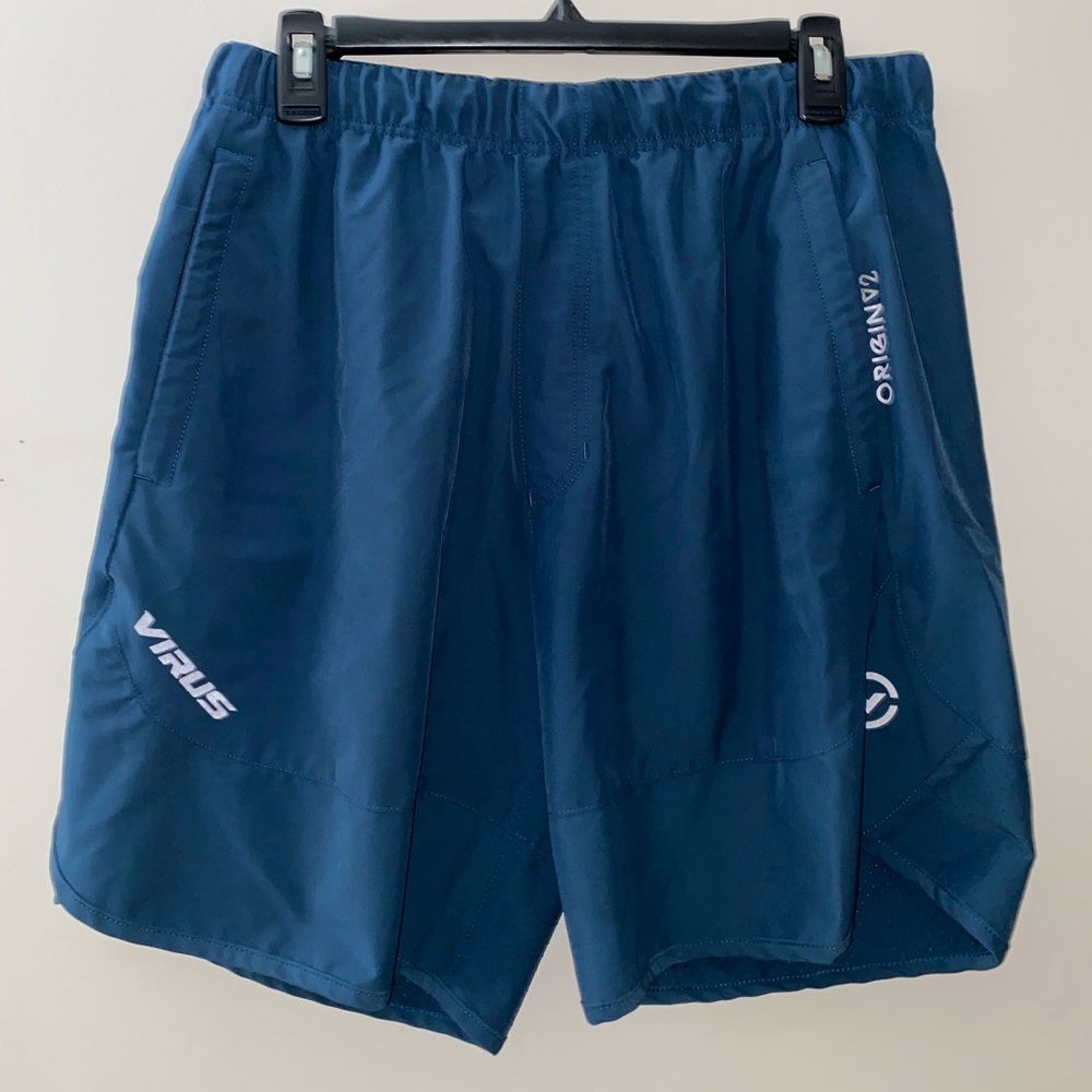 Navy/ Ink Blue Virus Brand Origin V2 Men’s Lightweight Active Shorts [L]